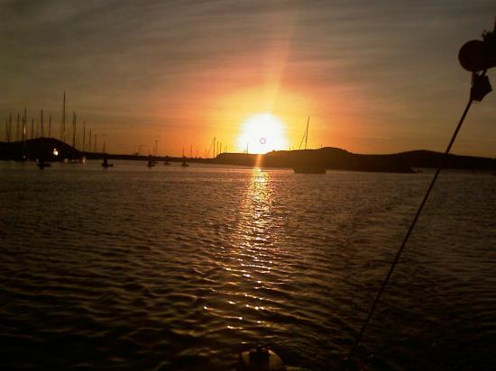 Coucher de soleil sur la baie de La Moselle